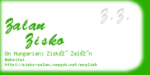 zalan zisko business card